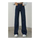 BEES JEANS bees jns Camelia Gold Ikon 90's Koyu Mavi Lacivert Yüksek Bel Palazzo Salaş Jean Pantolon koyu lacivert-38