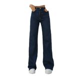 BEES JEANS bees jns Camelia Gold Ikon 90's Koyu Mavi Lacivert Yüksek Bel Palazzo Salaş Jean Pantolon koyu lacivert-40