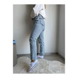 BEES JEANS Juli Kar Mavi Mom Jeans Yüksek Bel Kot Pantolon