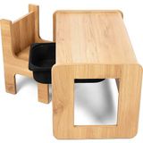 Bees Store Tek Kişilik Çocuk Oyun, Aktivite ve Etkinlik Masası, Ceviz-Siyah, 18MM 1.sınıf Mdf - 73 x 44 x 44 cm - Ceviz - Siyah