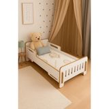 Beesstore Çocuk Yer Yatağı-Çocuk Bazası - 140X70CM - Bebek ve Çocuk Karyolası -Mdf - Beyaz - Beyaz - Ahşap - 70 x 140 cm