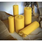 Beeswax Bal Ve Mum Doğal El Yapımı 5 Li Set Dekoratif Balmumu Mum - 5 Adet