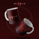 Beetiful Diablo 4 Özel Baskılı Kupa Bardak Porselen Resimli Baskı - Açık Kahverengi