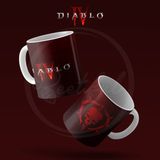Beetiful Diablo 4 Özel Baskılı Kupa Bardak Porselen Resimli Baskı - Kahverengi