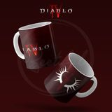 Beetiful Diablo 4 Özel Baskılı Kupa Bardak Porselen Resimli Baskı - Kırmızı