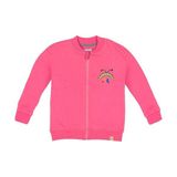 BEETLEBEEZ Kız Çocuk Bisiklet Yaka Fermuarlı Ceket / Sweatshirt - Pembe - 8 - 9 Yaş