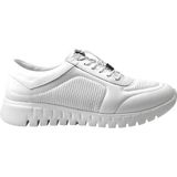 Beety 1185-E Hakiki Deri Lastikli Ortopedik Casual Kadın Spor Ayakkabı - 001 - Beyaz