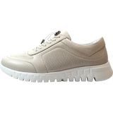 Beety 1185-E Hakiki Deri Lastikli Ortopedik Casual Kadın Spor Ayakkabı - 0019 Bej