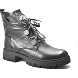 Beety 18000 Siyah Deri Siyah Kadın Postal Bot