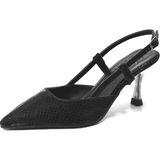 Beety 196.890 Siyah & Gümüş Topuklu Kadın Stiletto Ayakkabı