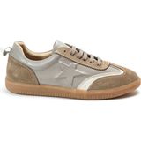 Beety 248.218 Hakiki Deri Bağlı Ortopedik Casual Kadın Sneaker Ayakkabı - Vizon