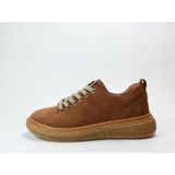 Beety 2685 Hakiki Deri Nubuk Bağlı Kalın Hafif Taban Kadın Sneaker Ayakkabı