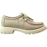 Beety 4247-2 Soft Deri Bej Bağlı Casual Kadın Ayakkabı - 0019 Bej