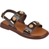 Beety Hakiki Deri Comfort Kadın Sandalet BEE-352 Kahve