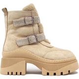 Beety Kadın Traktör Taban Süet Bot Bej AKYN-132.22011
