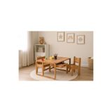 BEEVOLİ Çocuk Aktivite Oyun Masası - Çalışma ve Hamur Masası - 2 Sandalye- Mdf- 80 x 55 x 45 cm