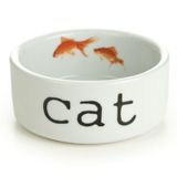 Beeztees 11.5 cm 300 ml Beyaz Seramik Kedi Mama ve Su Kabı