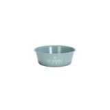 Beeztees 13 cm 470 ml Turkuaz Paslanmaz Çelik Kaymaz Taban Yavru Köpek Mama Su Kabı