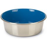 Beeztees 16 cm 940 ml İçi Mavi Paslanmaz Çelik Köpek Mama Su Kabı
