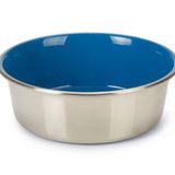 Beeztees 20 cm 1.9 lt İçi Mavi Paslanmaz Çelik Köpek Mama Su Kabı