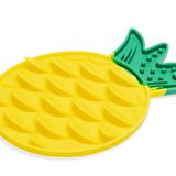 Beeztees 20x20 cm Sarı Ananas Şeklinde Silikon Yavru Köpek Yaş Mama Yeme Oyuncağı
