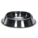 Beeztees 22 cm 1.6 lt Paslanmaz Çelik Kaymaz Köpek Mama Su Kabı