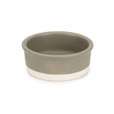 Beeztees DBL 13 cm 160 ml Seramik Mat Gri Köpek Mama Su Kabı