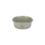 Beeztees DBL 16 cm 940 ml Mat Gri Paslanmaz Çelik Köpek Mama Su Kabı
