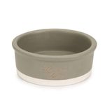 Beeztees Dbl Köpek Mama Su Kabı, Seramik, Mat Gri, 16Cm, 350Ml
