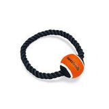 Beeztees Diş İpi Çember Üzerinde Siyah 20x20x6.3 cm 150 gr Tenis Topu Köpek Oyuncağı