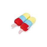 Beeztees Dondurma 2 Adet 18x12x4.5 cm Renkli Peluş Köpek Oyuncağı