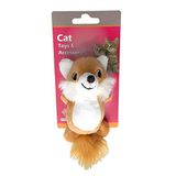Beeztees Eastland 551194 Peluş Hışırtı Kedi Oyuncağı, Tilki Şekilli, 95x5 Cm