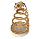 Beeztees Eastland 554032 Yaylı Peluş Fare Şekilli Kedi Oyuncağı, 14x24