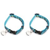 Beeztees Kedi Boyun Tasması, Zilli, Mavi, 20-30cm (2 paketi)