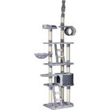 Beeztees Kedi Büyük Tırmalama ve Oyun Evi, 70X50X220-260CM - 02-Gri