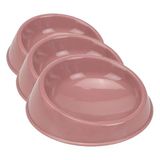 Beeztees Kedi Mama Kabı, Plastik, Gül Kurusu 15cm (3 paketi)