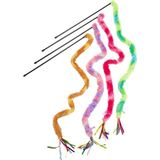 Beeztees Kedi Oltası, Komple Tüylü PELUŞ-100CM, Kurdeleler Uc, 50CM - Standart