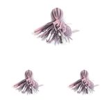 Beeztees Kedi Oyuncağı, Ahtapot, Yün ve Kurdela, Pembe ve Gri, 12x4x4cm (3 paketi)