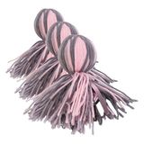 Beeztees Kedi Oyuncağı, Ahtapot, Yün ve Kurdela, Pembe ve Gri, 15x5x5cm (3 paketi)