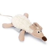 Beeztees Kedi Oyuncağı, Fare, Peluş, Beyaz, 17X13x4cm