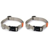 Beeztees Köpek Boyun Tasması, Açık Gri, 48-70cm (2 paketi)