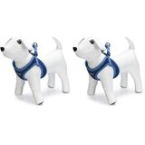 Beeztees Köpek Göğüs Tasması, Neopren, Mavi, M, 41-46cm (2 paketi)