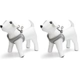 Beeztees Köpek Göğüs Tasması, Neopren, Yeşil, M, 41-46cm (2 paketi)