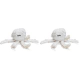 Beeztees Köpek Oyuncağı, Ahtapot, Peluş, Beyaz, 26x13x13cm (2 paketi)
