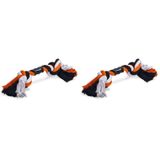 Beeztees Köpek Oyuncağı, Diş İpi, Çift Düğümlü, 30x7,5x6cm, 205gr (2 paketi)
