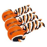 Beeztees Köpek Oyuncağı, Diş İpi Tutamaçlı Tenis Topu, 30x7x6,3cm, 135gr (3 paketi)