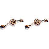 Beeztees Köpek Oyuncağı, Diş İpinden Top ve İpi, 34x10x9cm, 255gr (2 paketi)