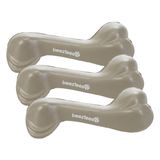 Beeztees Köpek Oyuncağı, İçi Dolu Kemik, Kauçuk, Bej, 14cm (3 paketi)