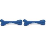 Beeztees Köpek Oyuncağı, İçi Dolu Kemik, Kauçuk, Mavi, 20cm (2 paketi)