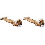 Beeztees Köpek Oyuncağı Kaplan, Peluş, Kahverengi, 53x10x5cm (2 paketi)
